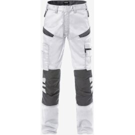 Arbeitshose 2555 STFP FRISTADS Weiß/Grau Gr. C54
