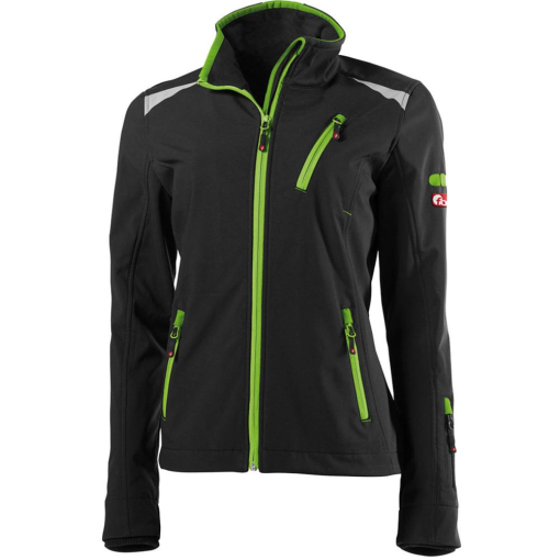 Damen-Softshelljacke twenty four Fortis Gr. XXL schwarz/limegreen
