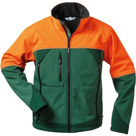 Softshell-Jacke Sanddorn grün/orange