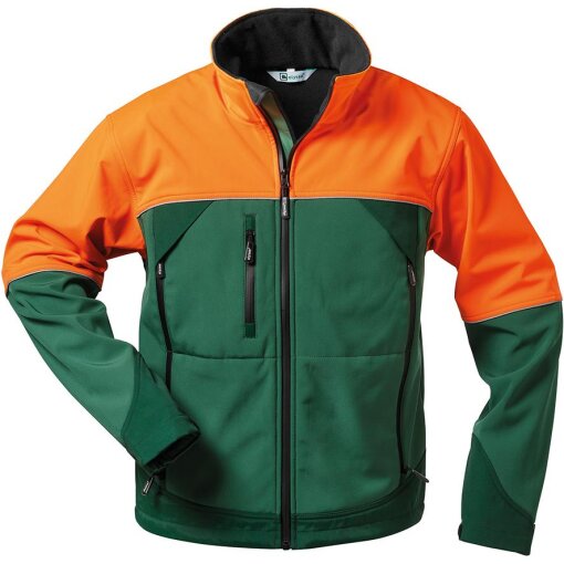 Softshell-Jacke Sanddorn grün/orange Gr. M