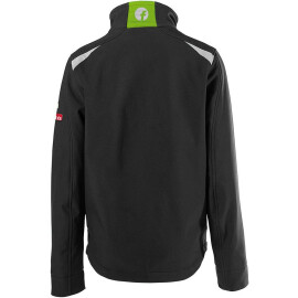 Kinder-Softshelljacke twenty four schwarz-limegreen Gr. 122-128