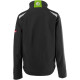 Kinder-Softshelljacke twenty four schwarz-limegreen Gr. 122-128