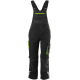 Kinder-Latzhose twenty four schwarz-limegreen Gr. 134-140