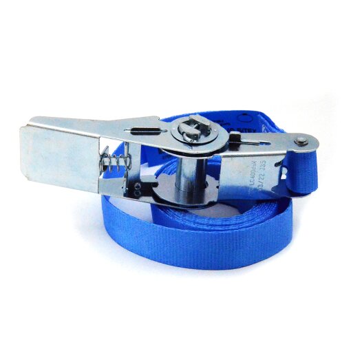 1 tlg. Zurrgurt 25mm mit Ratsche blau 9 m