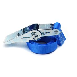 1 tlg. Zurrgurt 25mm mit Ratsche blau 9 m