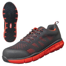 Sicherheitsschuhe Sonic Step S1 7440 schwarz / rot Gr. 38