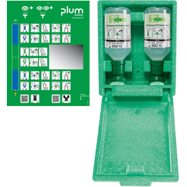 Augenspülstation 4650 inkl. 2 Flaschen (500 ml) Wandbox