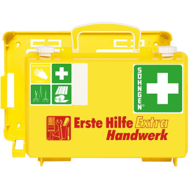 Erste-Hilfe-Koffer Extra Handwerk DIN 13157 gelb