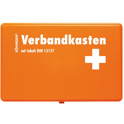 Verbandkasten KIEL KU-orange mit Füllung Standard DIN 13157