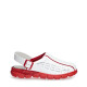 Berufsschuhe Clog Dynamic 7313 Abeba Weiß/Rot Gr. 45
