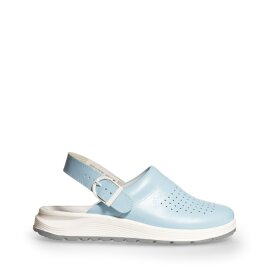 Berufsschuhe Clog Active 87080 Abeba blau perforiert mit Schnalle Gr. 40