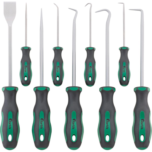 Haken- und Montage-Satz 9-teilig Fortis