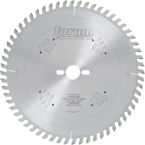 HW-Kreissägeblatt Dach-Hohlzahn 303mm x 3,2mm x 60Z FORUM