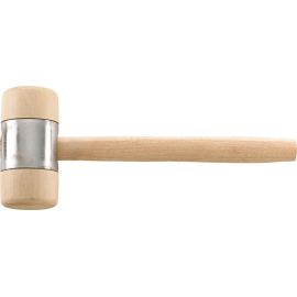Holzhammer DIN 7462B mit Metallmantel Fortis