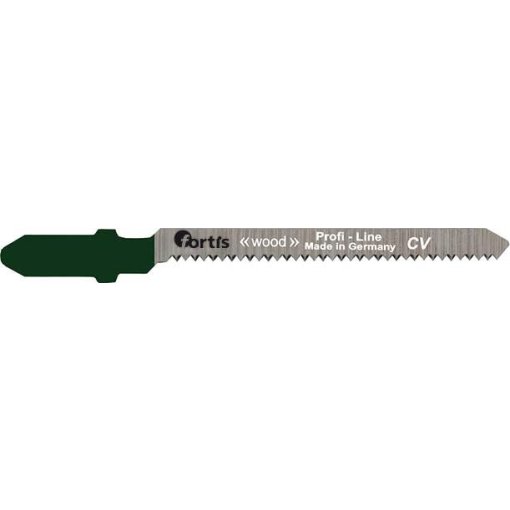 5 Stück Stichsägeblätter für weiches Holz, kurviger, feiner Schnitt 115/95/1,3-3,2 mm Fortis