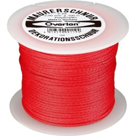 Maurerschnur Polyethylen 100 m rot 44,6 kg