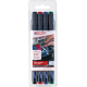 Kabelmarker-Set Nr. 8407 schwarz, rot, blau, grün