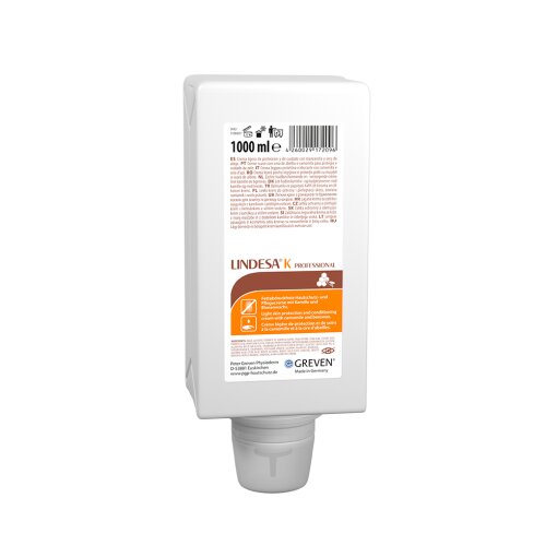 Greven® Schutz- und Pflegecreme LINDESA® K PROFESSIONAL Varioflasche 1L