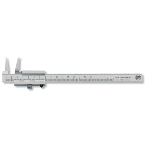 Messschieber inox matt für Innennuten 20 - 160 mm