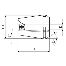 Gewindebohrzange ER 40-GB mit Innenvierkant Ø 11,0 x 9,0 mm MACK