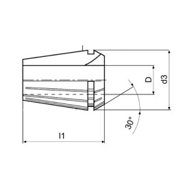 Spannzange DIN 6499 Präzision ER 11 (4008 E) Ø 6,5 mm MACK