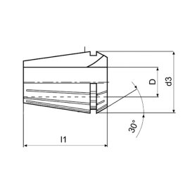Spannzange DIN 6499 Präzision ER 20 (428 E) Ø 2 mm MACK