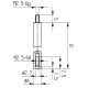 Tastbolzenverlängerung für Messuhren und Feinzeiger 25mm Ø4mm