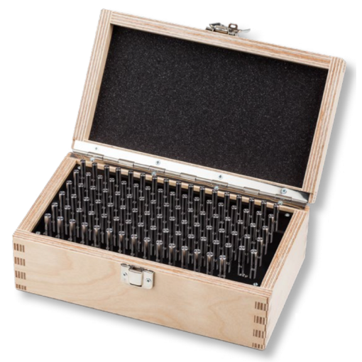 Prüfstiftsätze Spezialstahl DIN 2269 Ø 0,5-5,0/40/70/0,05mm