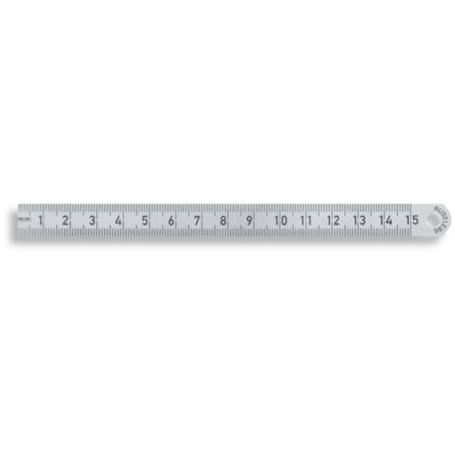 Maßstab biegsam Federbandstahl rostfrei Teilung A:1/1mm+1/1mm 150/13x0,5mm