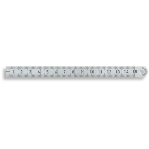 Maßstab biegsam Federbandstahl rostfrei Teilung A:1/1mm+1/1mm 200/13x0,5mm