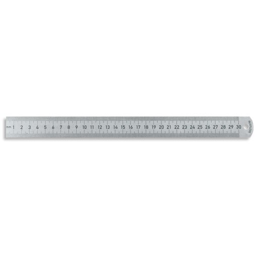 Maßstäbe biegsam Federbandstahl rostfrei Teilung A:1/1mm+1/1mm 2000/18x0,5mm