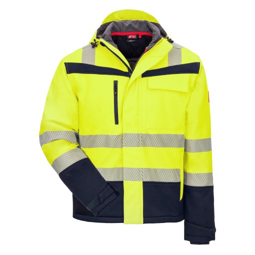 Warnschutz-Softshelljacke Motion Tex Viz Plus 7175 Gr. XL neongelb/marineblau