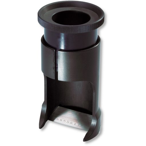 Messlupe mit Skala Gehäuse aus Metall 10x Ø22,8mm L10mm Abl.0,1mm