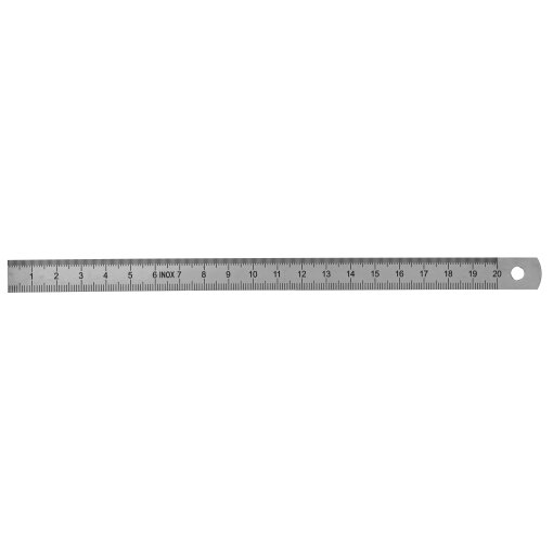 Stahlmaßstäbe DIN 2004/22/II 300x30x1,0 mm einseitig rechts-links