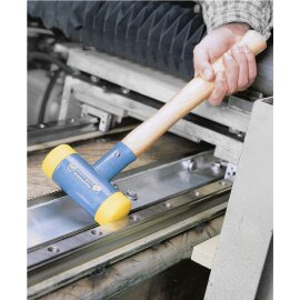 Schonhammer rückschlagfrei mittelhart mit Stahlrohrstiel 70 mm