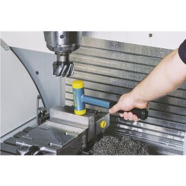 Schonhammer rückschlagfrei mittelhart mit Stahlrohrstiel 70 mm