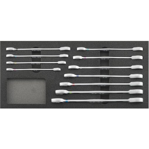 Werkzeugmodul Maulschlüssel mit Ringratsche 1/3 11-teilig Wera