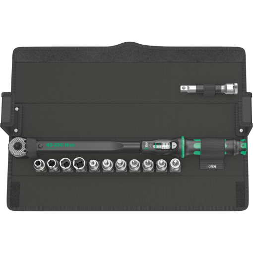 Drehmomentschlüssel-Satz Click-Torque 13-teilig 40-200Nm 1/2"