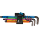Kugelkopf-Winkelschraubendreher-Satz Multicolor für 6-kant-Schrauben mit Haltefunktion 9-teilig