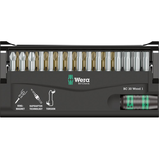 Bit-Satz Bit-Check 30 Wood 1 Wera