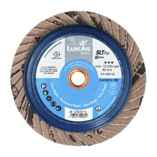 1 Stück Fächerschleifscheibe SLTflex universal 115 mm ZSK 120