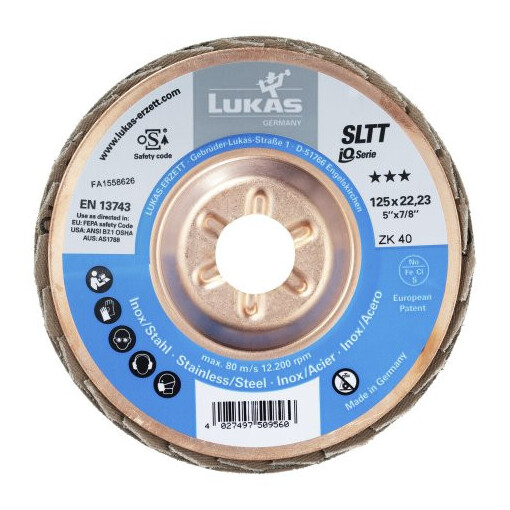 1 Stück Fächerscheibe SLTT universal 125 mm ZK 40