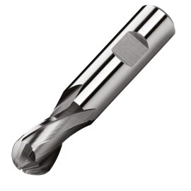 Radiusfräser kurz HSSE 2,0 mm Fortis