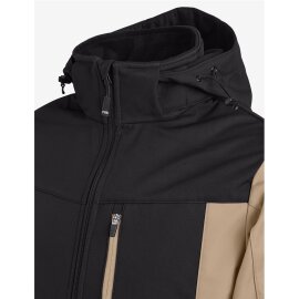 Softshelljacke Jannik FHB beige-schwarz Gr. 3XL