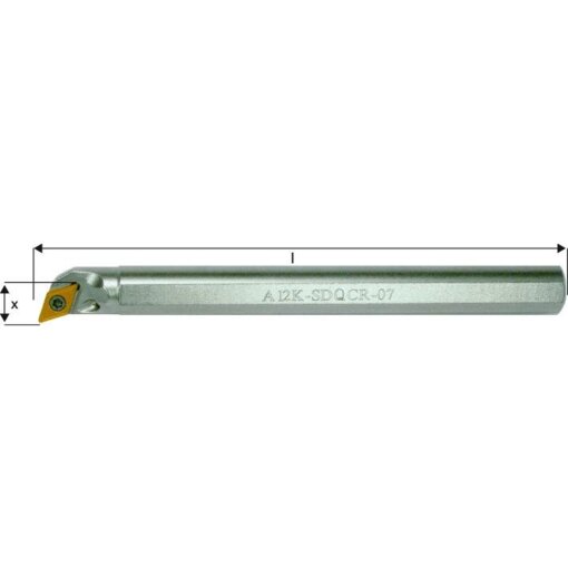 ISO-Bohrstange 107,5° A16M SDQCR 07 Fortis