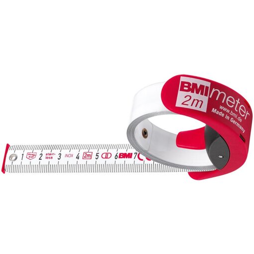 Taschenbandmaß BMImeter 2 m x 16 mm weiß