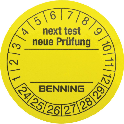 Prüfplakette Benning