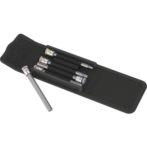 Schraubendrehereinsatz- Satz 1/4" Innensechskant mit Haltefunktion 4-8x100 mm 5-teilig Wera