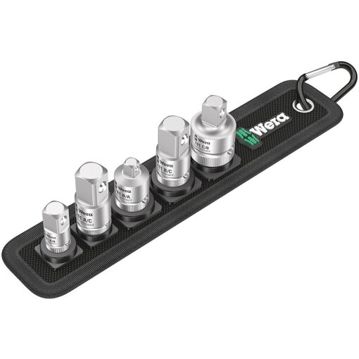 Vergrößerungsstück-/ Reduzierstück-Satz 1/4" - 1/2" 5-teilig Wera