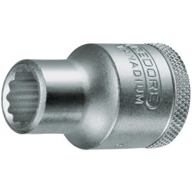 Steckschlüsseleinsatz 12-kant 1/2" Gedore